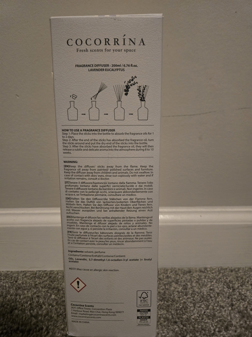 Lavender Eucalyptus Reed Diffuser — Soft Purple - Picture 2 of 4